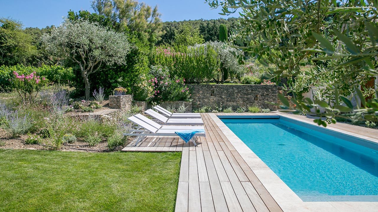 piscine jardin images et photos