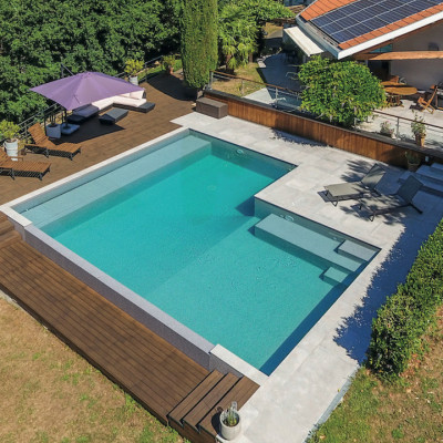 piscine Loire construite par Peguet Piscines & Jardins