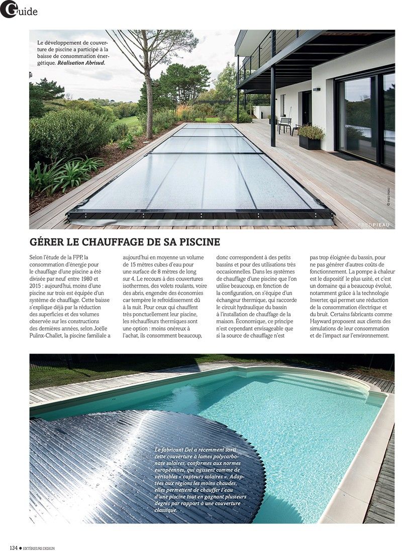 / Gros plan sur la piscine basse consommation : design piscines