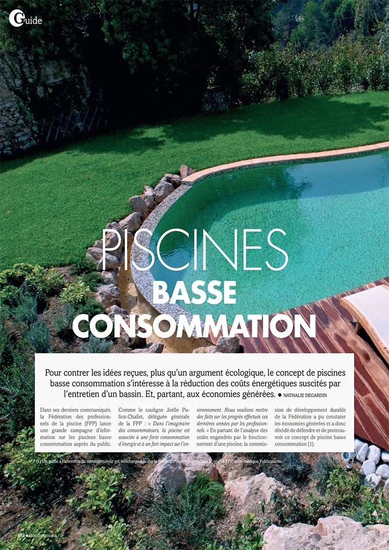 / Gros plan sur la piscine basse consommation : piscines basse consommation