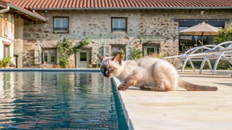 Archives / Havre de paix : piscine revetement gris anthracite