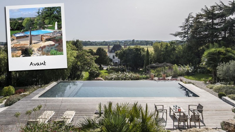 / Piscine à débordement : jardin piscine a debordement1