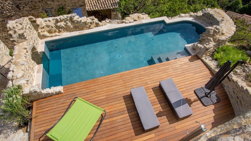 Nager sur les collines vitrage pour piscine Piscine à paroi de verre Gris anthracite 
