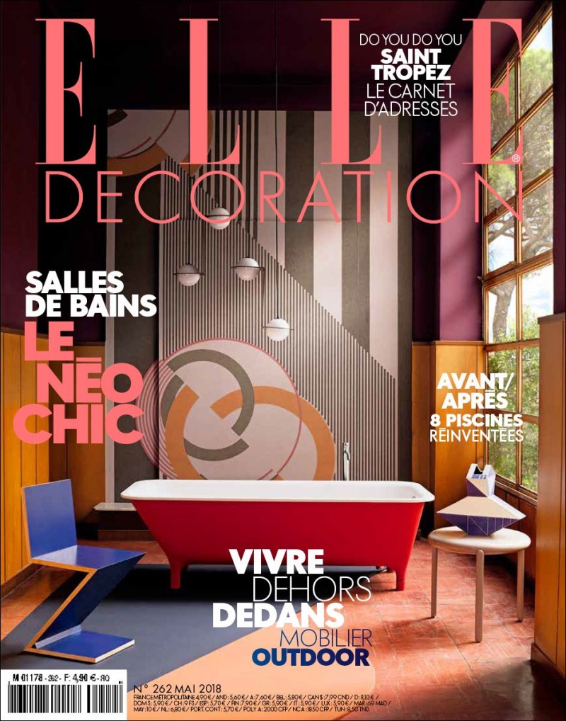 / Piscine Avant/Après : couverture magazine elle decoration sur les piscines reinventees avant apres