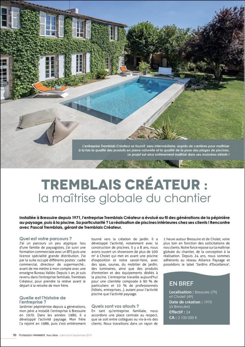 / Tremblais Créateur : la maîtrise globale du chantier : article magazine tremblais createur la maitrise du chantier