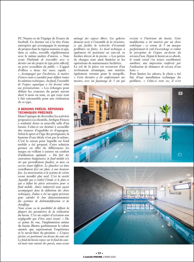 / Un bassin sportif : extrait article bassin sportif