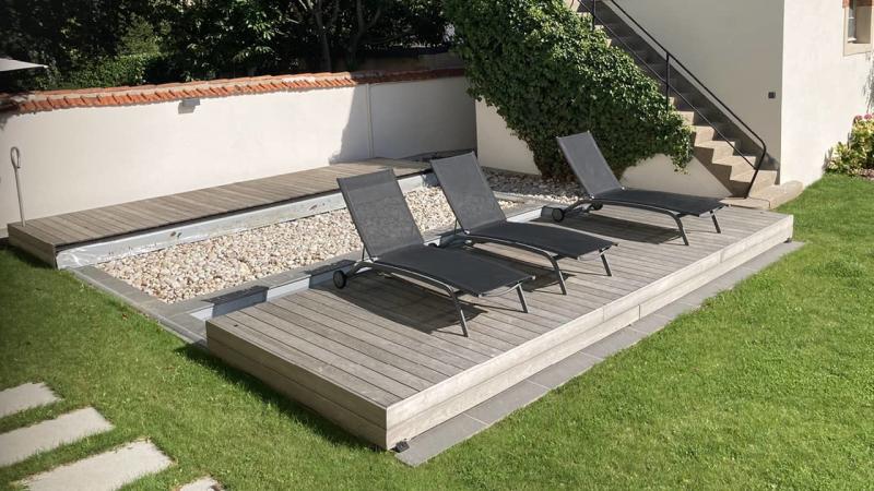 Piscine avec terrasse mobile Gris clair / Eclipse d’eau : piscine terrasse mobileesprit piscine 2020 126