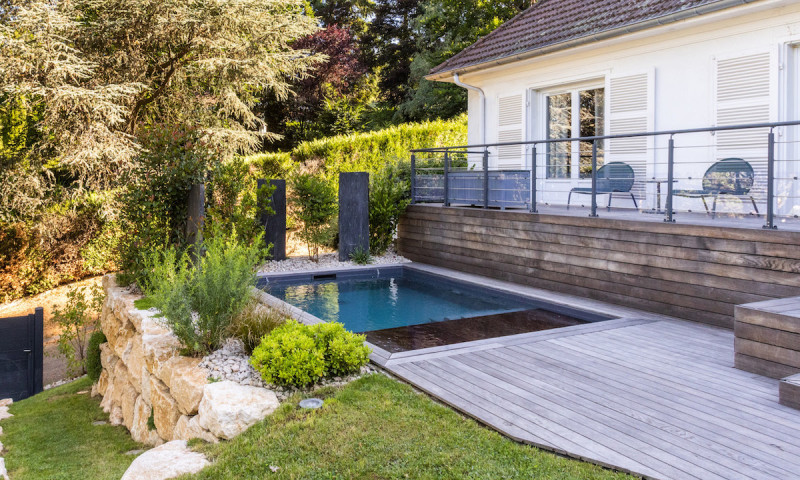 Piscine citadine Gris anthracite  Petit plaisir aquatique