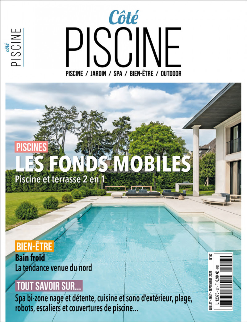Piscine à fond mobile, la terrasse en plus