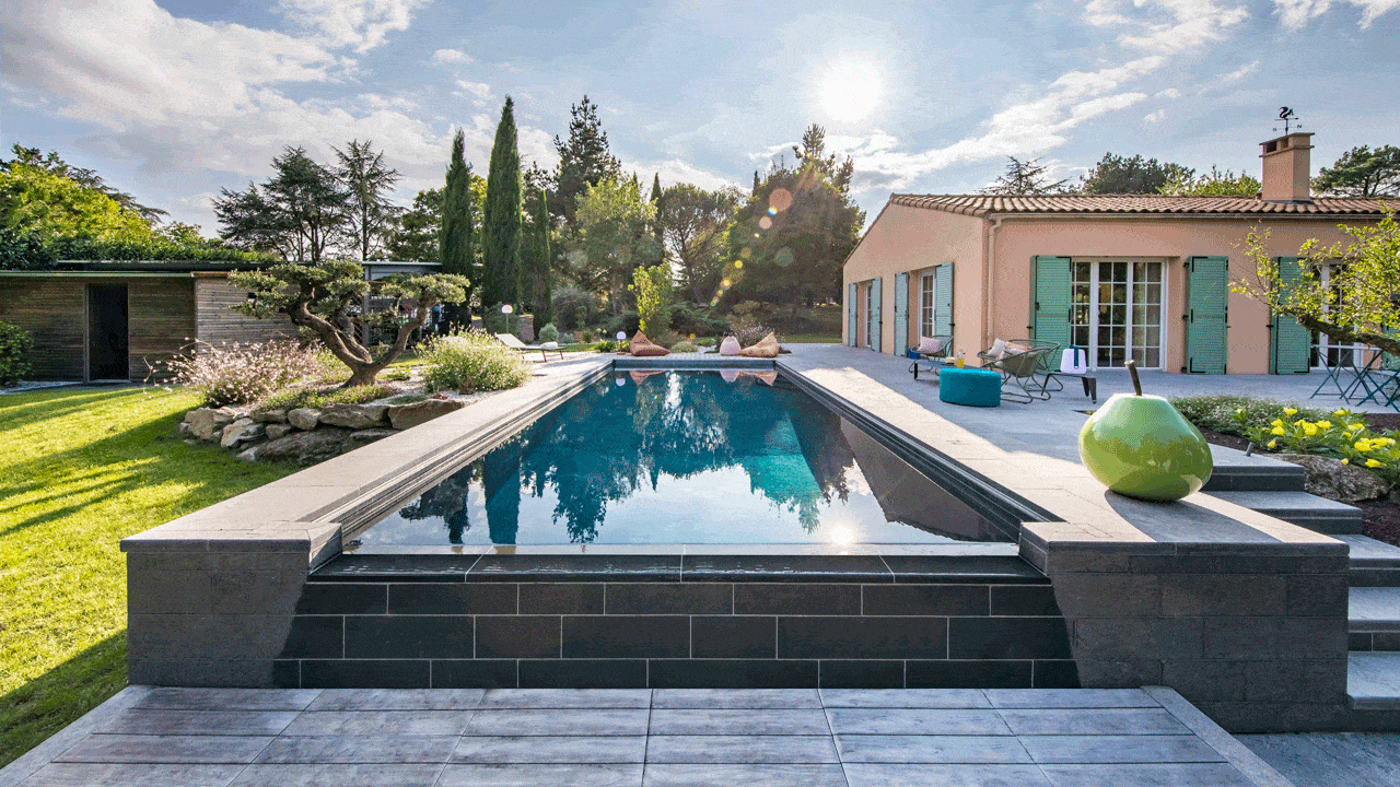 Couverture automatique souple Abri et couverture de piscine 3D Gris ardoise  Couverture automatique souple Abri et couverture de piscine 3D Gris ardoise